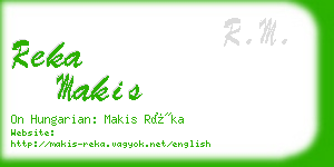 reka makis business card